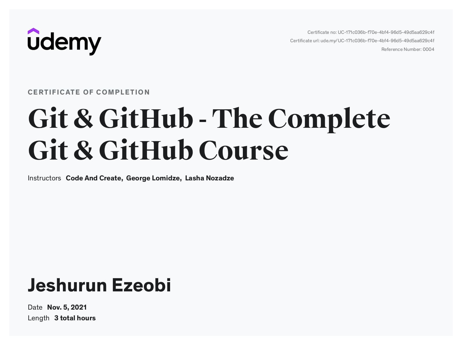 Git & GitHub - The Complete Git & GitHub Course