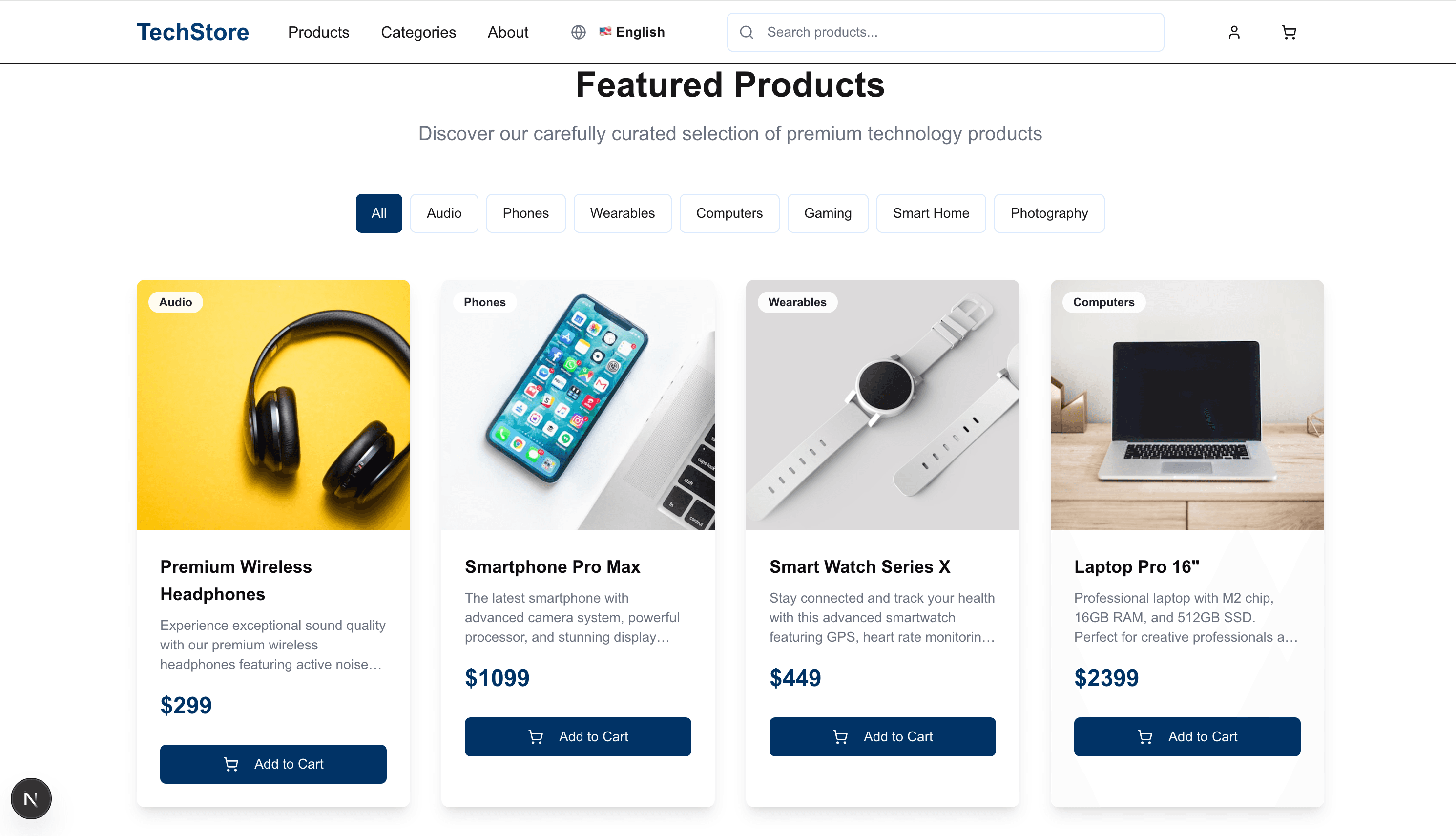 Tech Store E-commerce